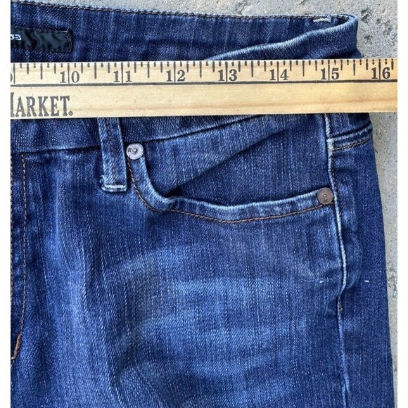 Joes Jeans Women Size 30 Gatsby Jeans Dark Blue Flare 90s Y2k Mid Rise - Picture 6 of 8